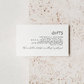 Minimalistische elegante Schwarz-Weiß-Hochzeitsges Begleitkarte