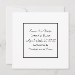 Minimalistische Elegante Simple Heart Foto Wedding Save The Date