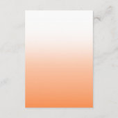 Minimalistische, elegante SkriptWedding Begleitkarte (Rückseite)