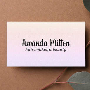 Minimalistische elegante Textur Pastell-Schönheit Visitenkarte