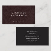 Minimalistische Elegante Textur Visitenkarte (Vorne/Hinten)