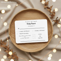 Minimalistische elegante Typografie & Menüwahl RSV