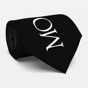 Minimalistische Elegante Typografie Monogramm Hoch Krawatte