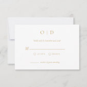 Minimalistische Elegante UAWG Simple Gold White Einladung (Vorderseite)