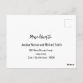 💍 Minimalistische, elegante UAWG- und Diätanforde Postkarte (Rückseite)