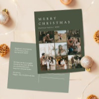 Minimalistische elegante Weihnachts-Familienfoto-C