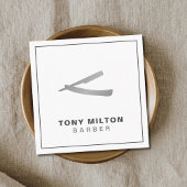 Minimalistische elegante White Imitats Silver Razo Quadratische Visitenkarte
