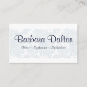 Minimalistische elegante White Lace Colle Business Visitenkarte (Vorderseite)