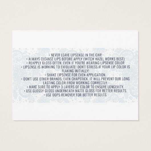 Minimalistische Elegante White Lace Collection (Rückseite)