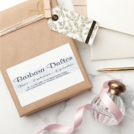 Minimalistische Elegante White Lace Collection Rechteckiger Aufkleber