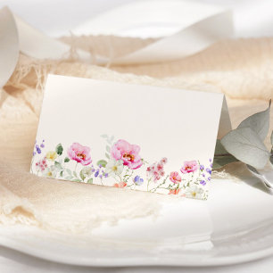 Minimalistische elegante Wildblumen Hochzeit Platz