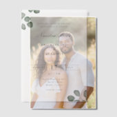 Minimalistische, elegante zweisprachige Hochzeit Pergament Einladungen (Versatz (Ehepaar))