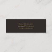 Minimalistische Eleganthair Stylist Business Card Mini Visitenkarte (Rückseite)