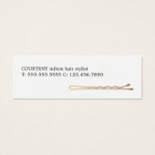 Minimalistische Eleganthair Stylist Terminkarte (Vorderseite)