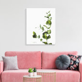 Minimalistische Elegantsage Eukalyptus Canvas Prin Leinwanddruck (Insitu (Wohnzimmer))