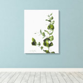 Minimalistische Elegantsage Eukalyptus Canvas Prin Leinwanddruck (Insitu (Holzboden))