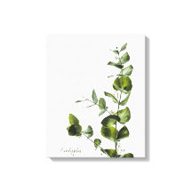 Minimalistische Elegantsage Eukalyptus Canvas Prin