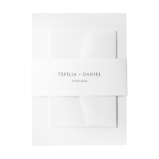 Minimalistische Eleganz Einladungsbanderole