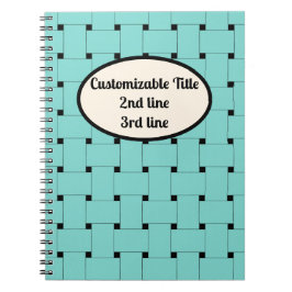 Minimalistische Eleganz: Gewebte Straps. Blau auf Notizblock