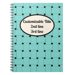 Minimalistische Eleganz: Gewebte Straps. Blau auf Notizblock