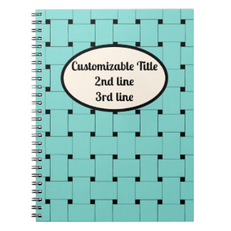 Minimalistische Eleganz: Gewebte Straps. Blau auf Notizblock