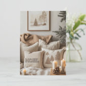 Minimalistische Eleganz und gemütliche Weihnachten (Stehend Vorderseite)