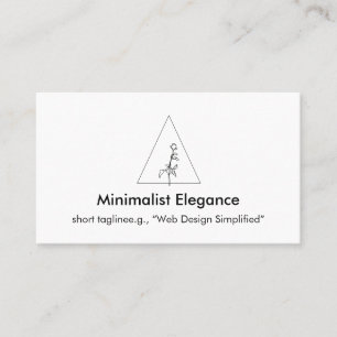 Minimalistische Eleganz Visitenkarte
