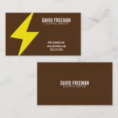 Minimalistische elektrische Beleuchtung Visitenkarte (Vorne/Hinten)