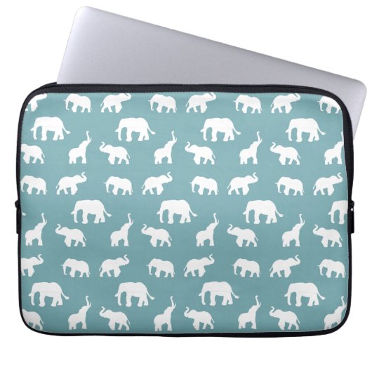 Minimalistische Elephant Electronic Bag Laptopschutzhülle (Vorderseite)