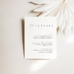Minimalistische Elfenbeinheiratskarte Einladung<br><div class="desc">Das Design besticht durch einen handgeschriebenen Schriftart und modernes minimalistisches Design. Für die Hochzeitskollektion "SERENA" konzipiert. Klicken Sie zum Ändern der Details auf "Personalisieren". Um den Text zu verschieben oder die Größe, den Schriftart oder die Farbe zu ändern, klicken Sie auf "Klicken Sie, um ihn weiter anzupassen". Klicken Sie auf...</div>