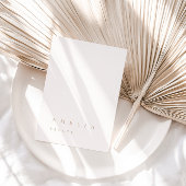 Minimalistische Elfenbeinküste und Beige Platzkart