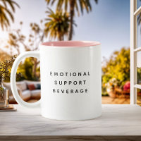 Minimalistische emotionale Unterstützungsgetränk l