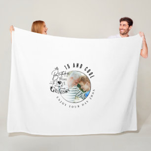 Minimalistische Enkel-Geschenke Fleecedecke