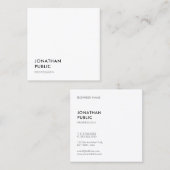 Minimalistische Entwurfsvorlage Beruflich Quadratische Visitenkarte (Vorne/Hinten)