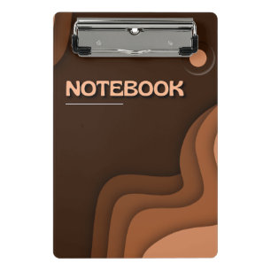 Minimalistische Erde-Töne-Ästhetik-Clipboard Mini Klemmbrett