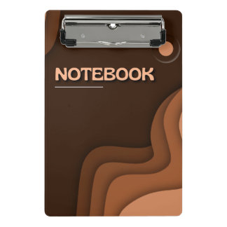 Minimalistische Erde-Töne-Ästhetik-Clipboard Mini Klemmbrett