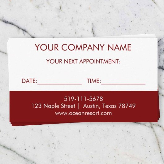 Minimalistische Erinnerung Begleitkarte