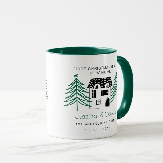 MINIMALISTISCHE ERSTE CHRISTMAS IN UNSEREM NEUEN Z TASSE (VorderseiteRechts)