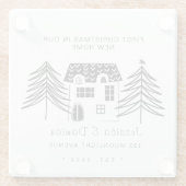 MINIMALISTISCHE ERSTE CHRISTMAS IN UNSERER NEUEN Z GLASUNTERSETZER (Rückseite)