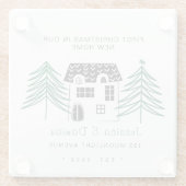 MINIMALISTISCHE ERSTE CHRISTMAS IN UNSERER NEUEN Z GLASUNTERSETZER (Rückseite)