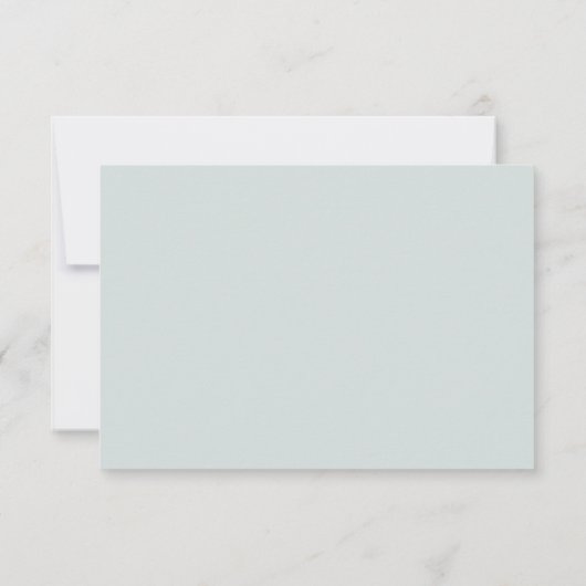 Minimalistische Eukalyptus-Blätter Hochzeiten RSVP Karte (Rückseite)