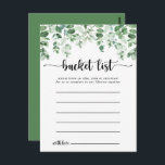Minimalistische Eukalyptus-Einfache Schaufellisten Postkarte<br><div class="desc">Diese einfachen Eukalyptus-Eimerkarten sind die perfekte Wahl für einen rustikalen Hochzeitsempfang oder Brautparty. Das Design ist mit handgemalten Aquarellgrün Eukalyptus,  inspirierend natürliche Schönheit. Ändern Sie den Wortlaut in Anzug jedes Lebensereignisses. Das Schild der Schaufelliste wird separat verkauft.</div>