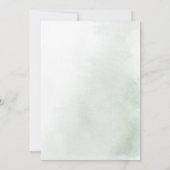 Minimalistische Eukalyptus-Foliage Einladung (Rückseite)