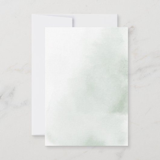 Minimalistische Eukalyptus Foliage Formal RSVP-Kar RSVP Karte (Rückseite)