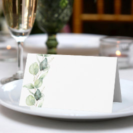 Minimalistische Eukalyptus Greenery Wedding Platzkarte