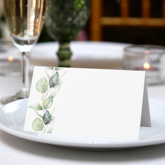 Minimalistische Eukalyptus Greenery Wedding Platzkarte