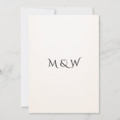 Minimalistische Eukalyptus-Hochzeit Save The Date (Rückseite)