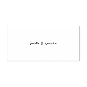 Minimalistische Eukalyptus-Hochzeitsinitialen-Stem Permastempel