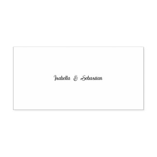 Minimalistische Eukalyptus-Hochzeitsinitialen-Stem Permastempel