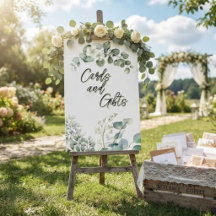 Minimalistische Eukalyptus-Hochzeitskarten & Gesch